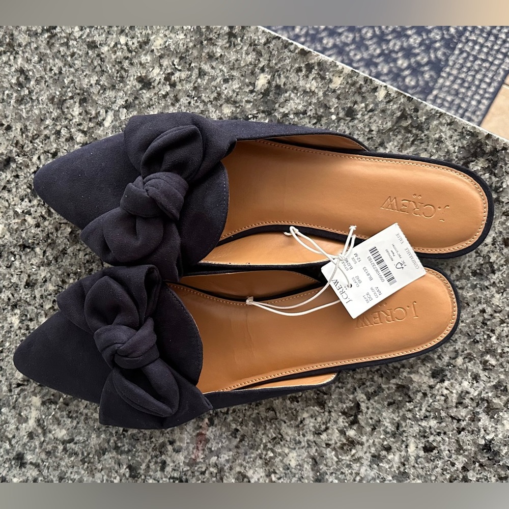 NWT J Crew Suede Navy Blue Shoe